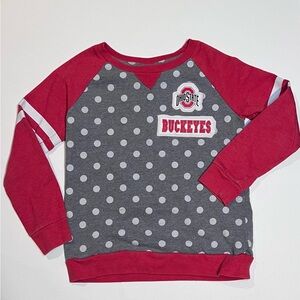 Ohio State Buckeyes Polka Dot Sweatshirt Youth Large (10/12)